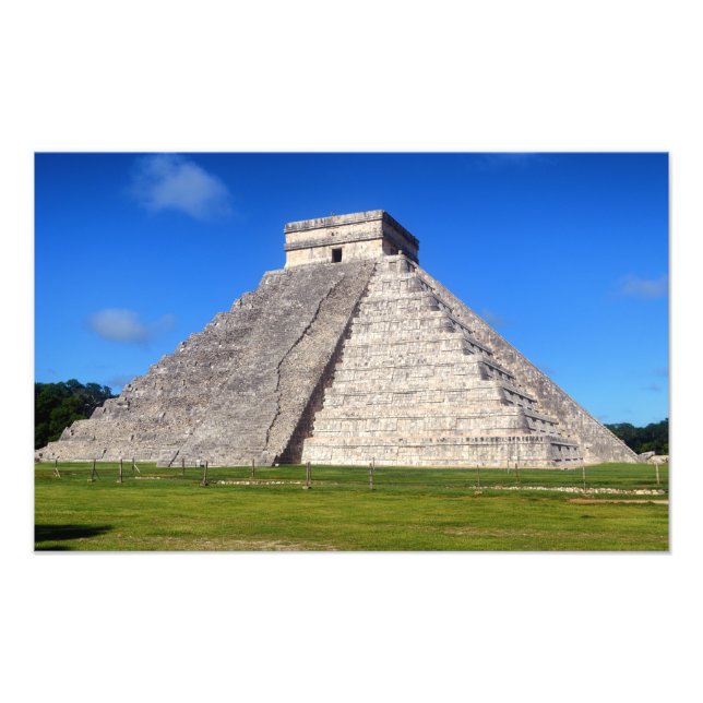 Impression Photo Chichen Itza, Guerriers du Temple (Devant)