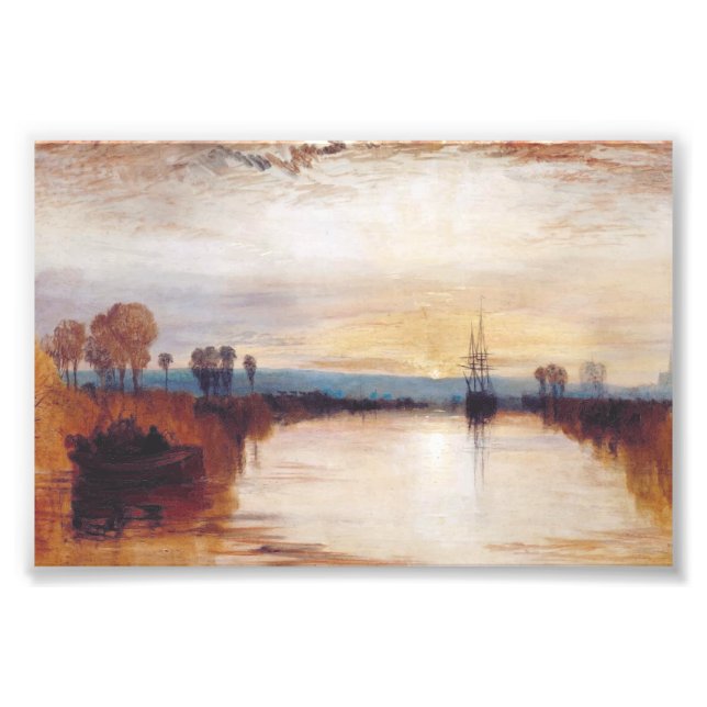 Impression Photo Chichester Canal by Joseph William Turner (Devant)