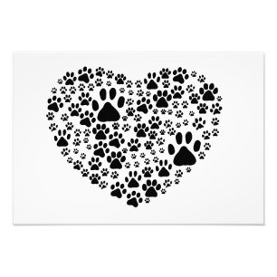 Impression Photo Chien Paws, Chiot Paws, Animal Paws, Coeur, Animal