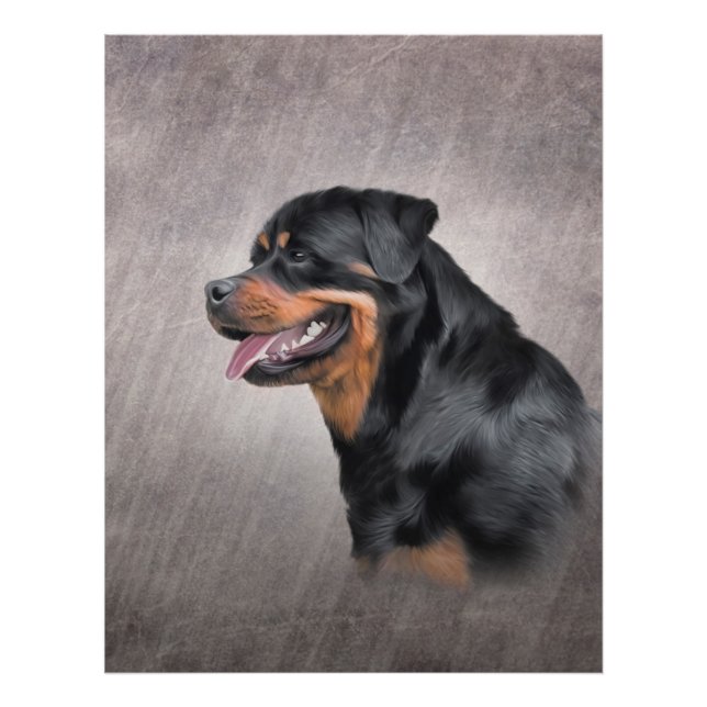 Impression Photo Chien Rottweiler (Devant)