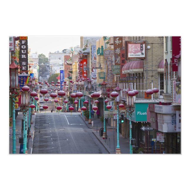 Impression Photo Chinatown sur Grant Street à San Francisco, (Devant)