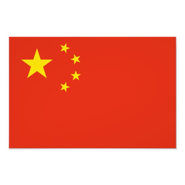 Impression Photo Chine - Drapeau chinois (Devant)