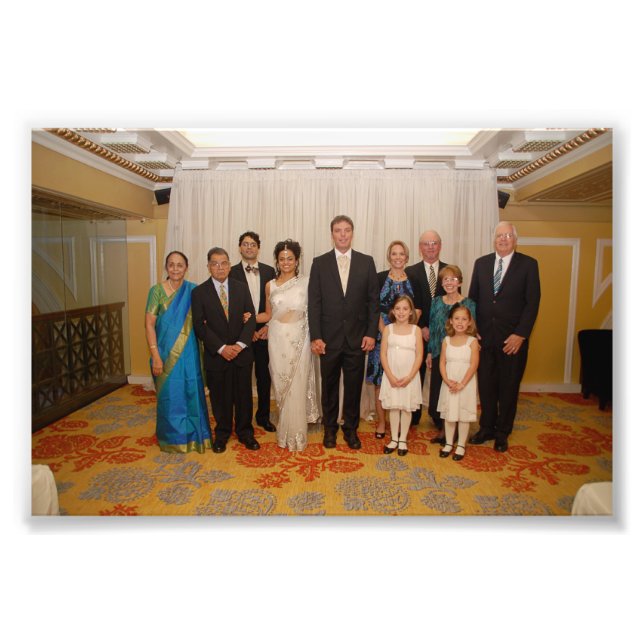 Impression Photo Chitra & Jeffrey : Mariage (Devant)