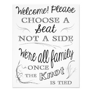 Impression Photo Choisir un siège et non un côté