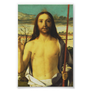 Impression Photo Christ bénissant par Giovanni Bellini