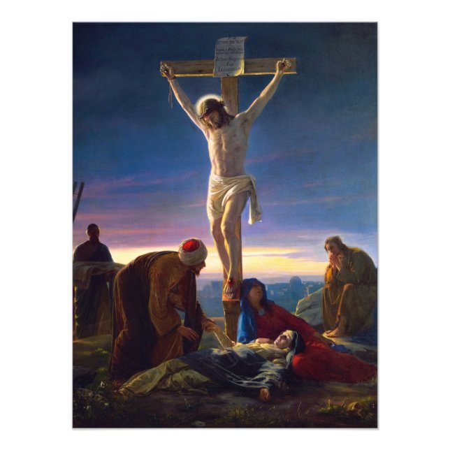 Impression Photo Christ sur la Croix par Carl Bloch (Devant)