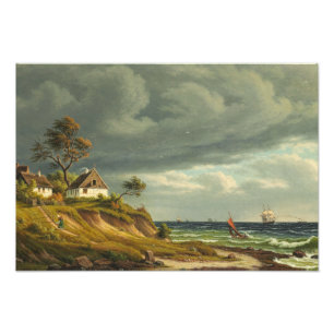 Impression Photo Christian Kiaerskou - Vue sur le village de pêcheu