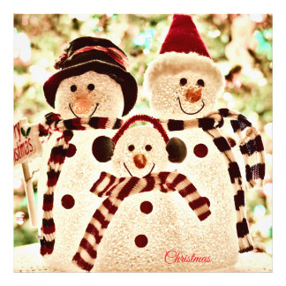Impression Photo Christmas Vibes Snowman Celebration