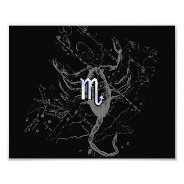Impression Photo Chrome comme Scorpio Zodiac Connexion Hevelius Dec (Devant)