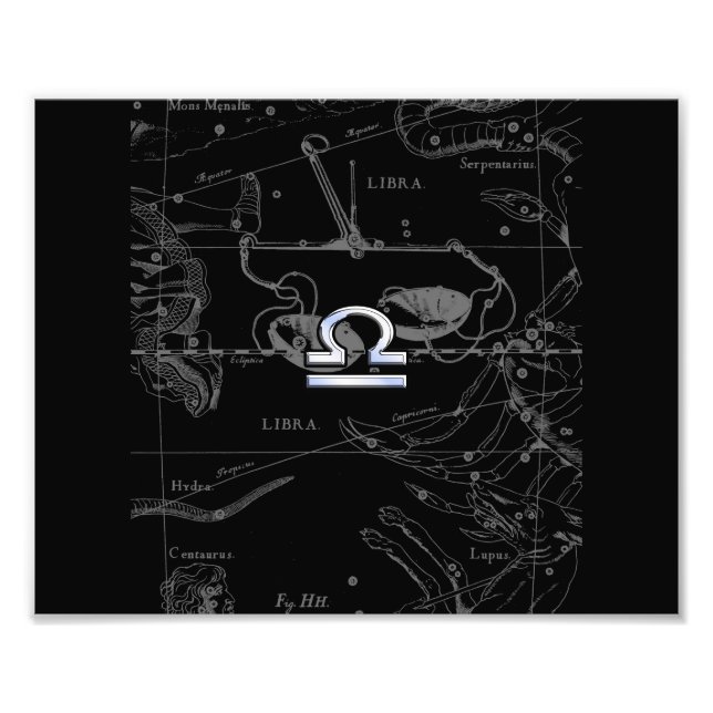 Impression Photo Chrome like Libra Zodiac (Devant)