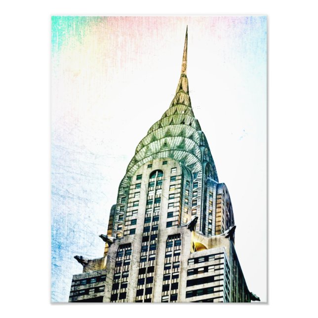 Impression Photo Chrysler Building - Froid - New York City (Devant)