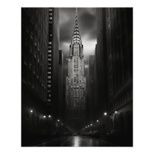 Impression Photo Chrysler Building noir et blanc