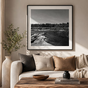 Impression Photo Chuchotements de la rivière James Noir et Blanc