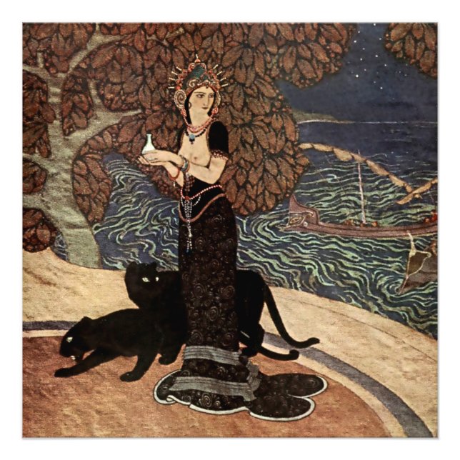 Impression Photo "Circe the Enchantress" par Edmund Dulac (Devant)