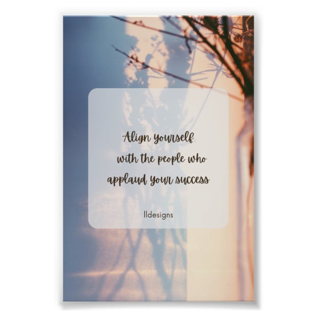 Impression Photo Citation Art-Original Motivational Wall (Devant)