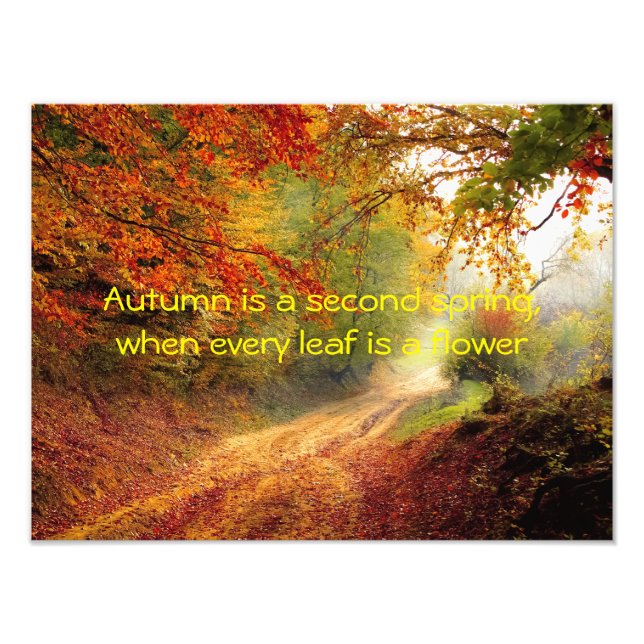 Impression Photo Citation d'automne (Devant)