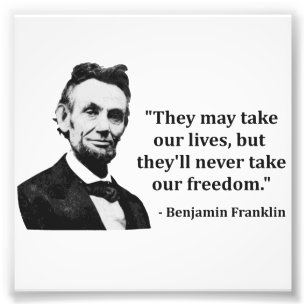 Impression Photo Citation de troll Abraham Lincoln