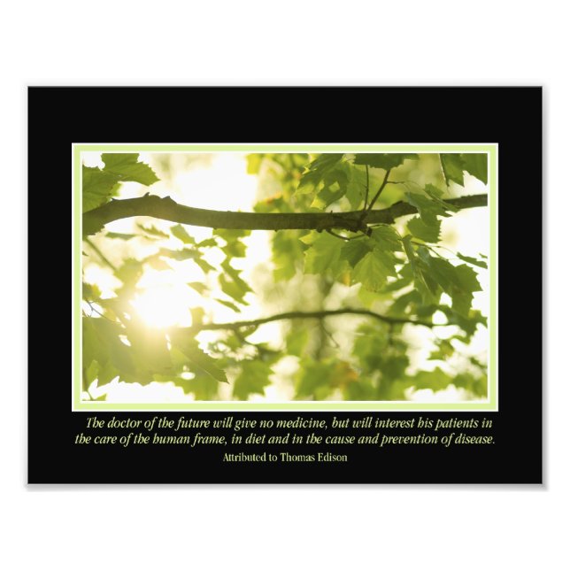 Impression Photo Citation du Docteur de l'avenir 11" x 8,5" Impress (Devant)