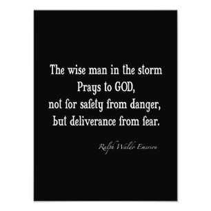 Impression Photo Citation inspirée vintage de courage d'Emerson