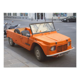 Impression Photo Citroen orange Mehari