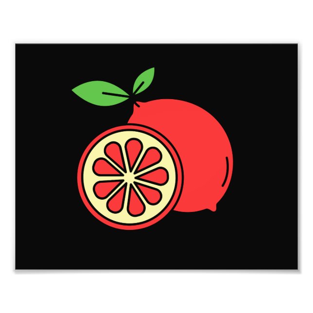 Impression Photo Citron rouge (Devant)