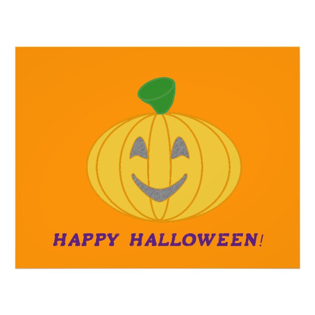 Impression Photo Citrouille orange (Devant)