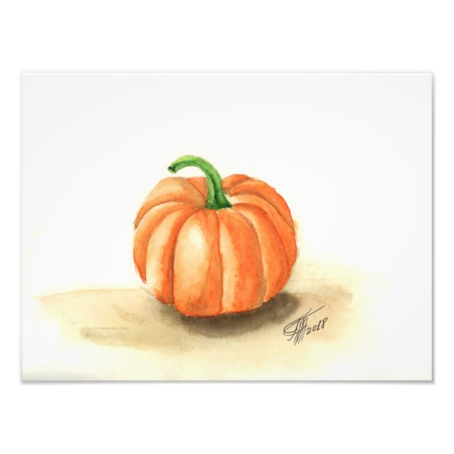 Impression Photo Citrouille orange clair (Devant)
