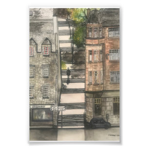 Impression Photo City Scapes Grassmarket Édimbourg par John Gilholl
