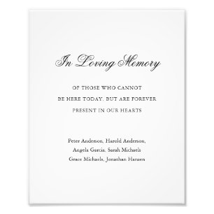 Impression Photo Classique Formelle En Mémoire Amoureuse Mariage Él