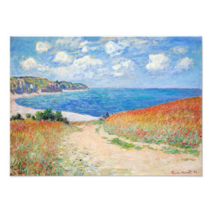 Impression Photo Claude Monet - Chemin dans les champs de blé à Pou