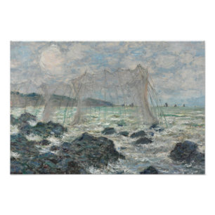 Impression Photo Claude Monet - Filets de pêche à Pourville