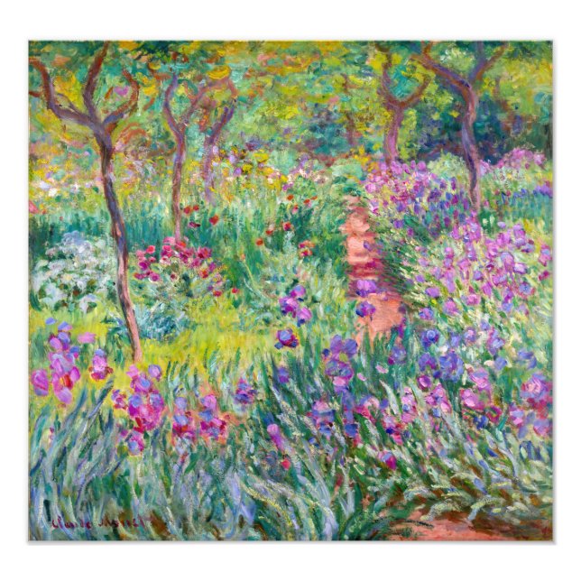 Impression Photo Claude Monet - Le jardin d'Iris à Giverny (Devant)