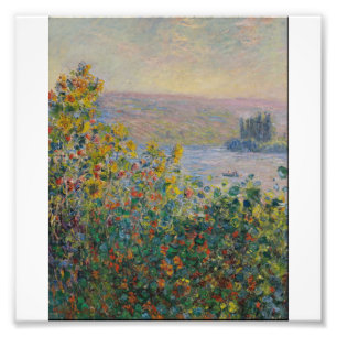 Impression Photo Claude Monet - Lits Fleurs À Vetheuil