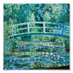 Impression Photo Claude Monet - Pont D'Eau Et Pont Japonais