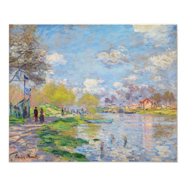 Impression Photo Claude Monet - Printemps de la Seine (Devant)