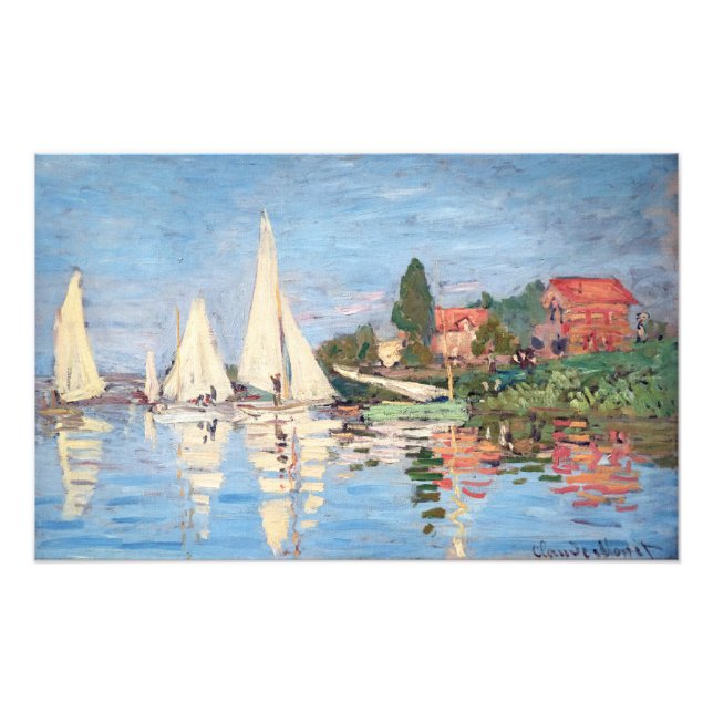Impression Photo Claude Monet - Regattas à Argenteuil (Devant)