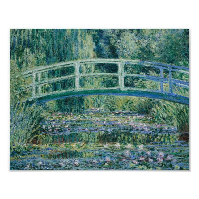 Impression Photo Claude Monet - Water Lilies et pont japonais (Devant)