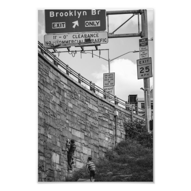 Impression Photo Cliffhanger : pont Brooklyn (Devant)