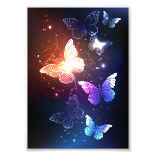 Impression Photo Clowing Night Butterflies