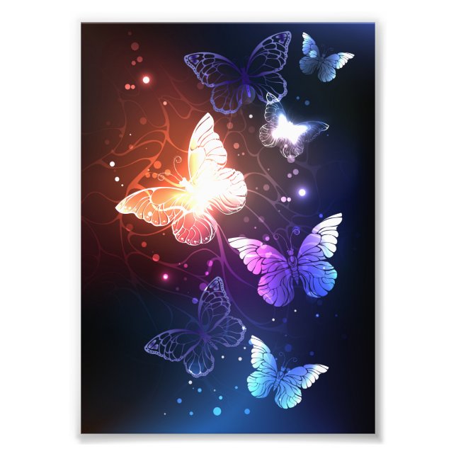 Impression Photo Clowing Night Butterflies (Devant)