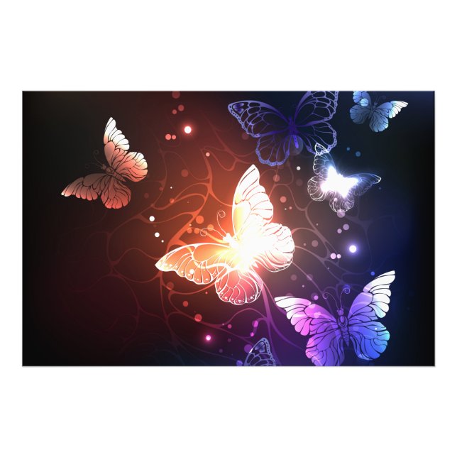 Impression Photo Clowing Night Butterflies (Devant)
