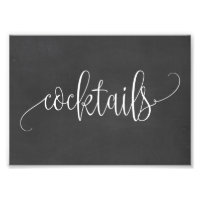 Cocktails Signer Choisissez Votre Taille - Tableau