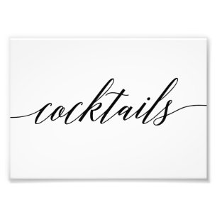 Impression Photo Cocktails Signer COULEUR ET TAILLE MODIFIABLES MSC