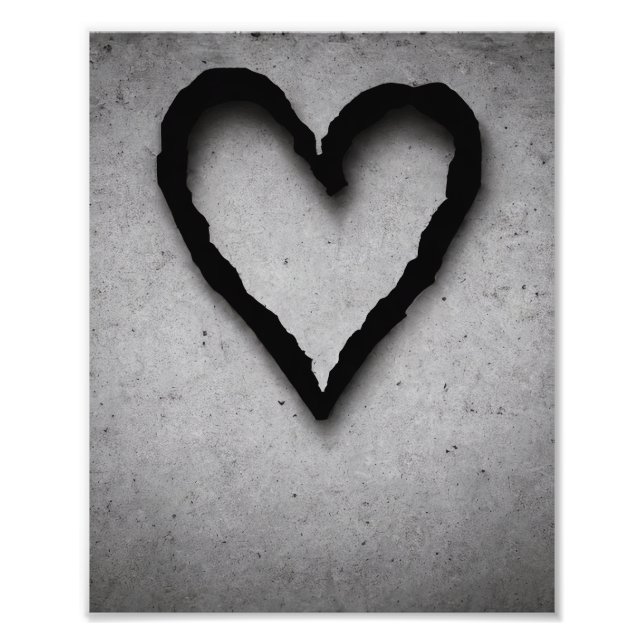 Impression Photo Coeur gauche, no 01 (Devant)