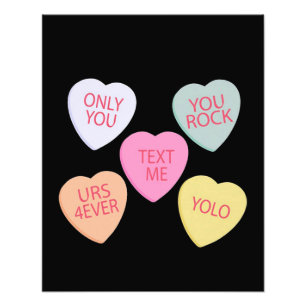 Impression Photo Coeurs de conversation de la Saint-Valentin