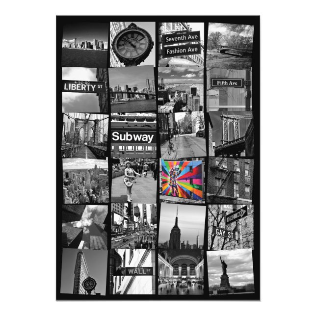 Impression Photo Collage de photos de New York (Devant)