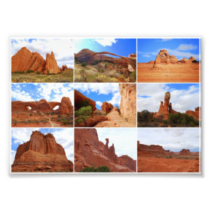 Impression Photo Collage du parc national des Arches