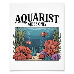 Impression Photo Collecteur de poissons aquariums Junkie Fish Lover