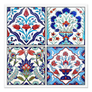Impression Photo collection de tuiles turques