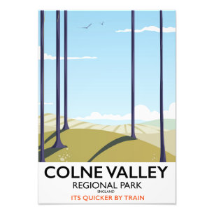 Impression Photo Colne Valley Regional Park England affiche ferrovi